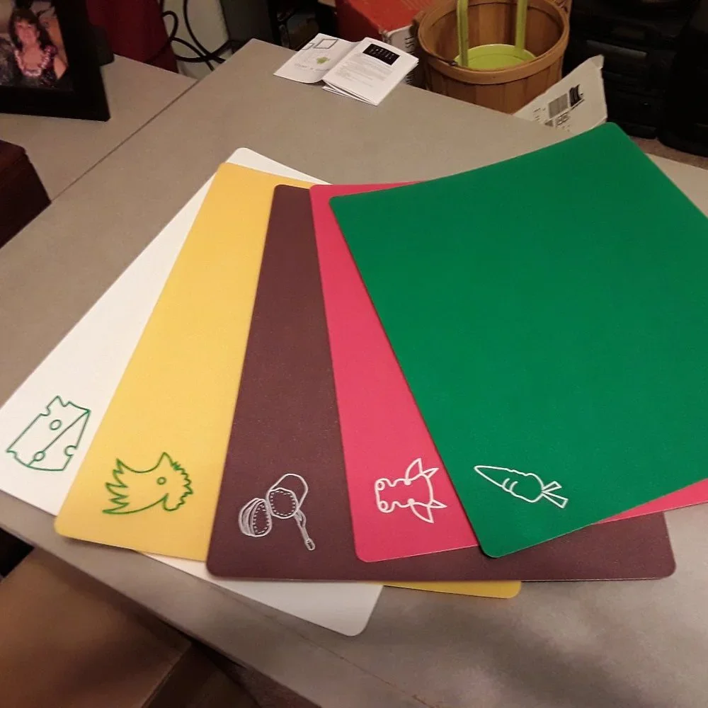 5 Plastic Kitchen Cutting Mat